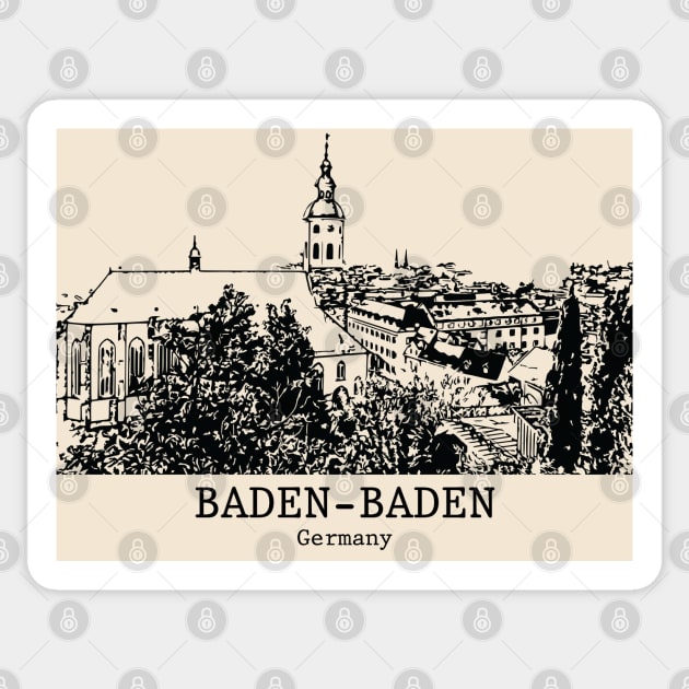 Baden-Baden - Germany Sticker by Lakeric